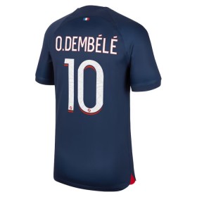 Paris Saint-Germain Dembele 10 Matchtröjor Barn Hemma Fotbollströja 2023-24